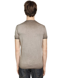 DSQUARED2 Printed Washed Cotton Jersey T Shirt