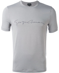 Giorgio Armani Signature Print T Shirt