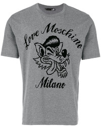 Love Moschino Wolf Print T Shirt