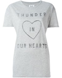 Zoe Karssen Heart Print T Shirt