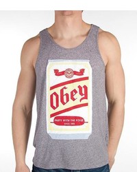 Obey Beer Can Tank Top
