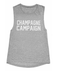 Private Party Champagne Campaign Tank In Grey
