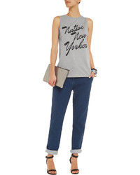 Etre Cecile Native New Yorker Oversized Printed Cotton Jersey Tank