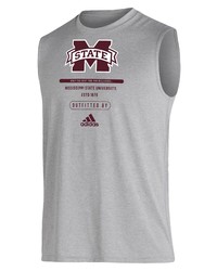 adidas Gray Mississippi State Bulldogs Sideline Locker Tag Roready Creator Sleeveless T Shirt