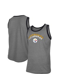 New Era Heathered Gray Pittsburgh Ers Ringer Tri Blend Tank Top In Heather Gray At Nordstrom