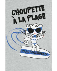 Karl Lagerfeld La Plage Printed Cotton Tank