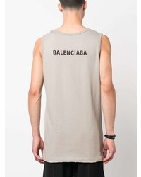Balenciaga Logo Print Tank Top