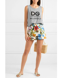 Dolce & Gabbana Printed Cotton Jersey Tank