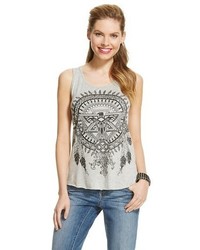 Lily Star Printed Tank With Back Cutouts