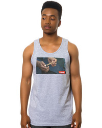 Society Original Products The Lite It Tank Top In Heather Grey