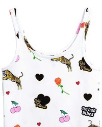 H&M Tank Top With Printed Design