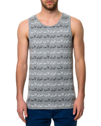 Black Scale The Scale Of Black Tank Top In Gray