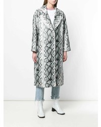 Stand Snake Print Trench Coat