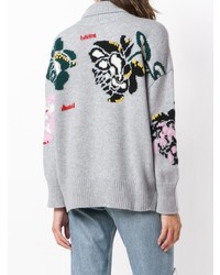 Ermanno Scervino Rose Intarsia Sweater