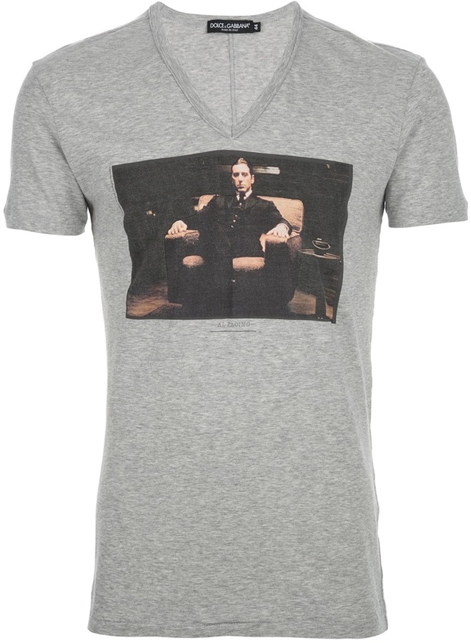 Dolce \u0026 Gabbana Al Pacino Print T Shirt 