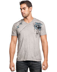 Affliction Short Sleeve Tribal Graphic T Shirt