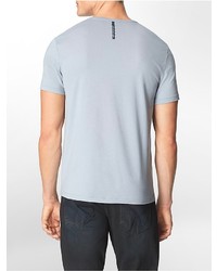 Calvin Klein Slim Fit Chevron V Neck Cotton Stretch T Shirt
