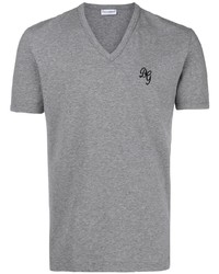 Dolce & Gabbana Underwear V Neck Logo T Shirt