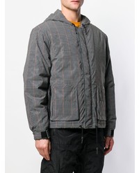 Paura Houndstooth Check Hooded Jacket