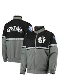 STARTE R Blackgray Brooklyn Nets Nba 75th Anniversary Academy Ii Full Zip Jacket
