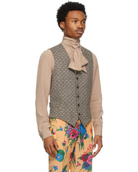 Gucci Brown G Jacquard Vest
