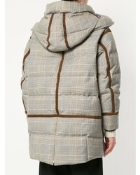A(Lefrude)E Checked Padded Coat