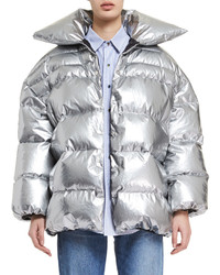Off-White Co Virgil Abloh Quilted Nylon Puffer Coat