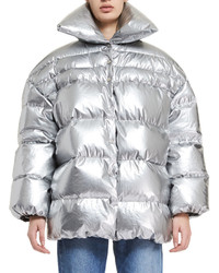 Off-White Co Virgil Abloh Quilted Nylon Puffer Coat