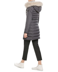 Peuterey Down Coat With Fur Trimmed Hood