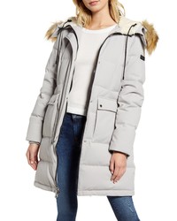 Sam Edelman Down Feather Puffer Coat With Faux