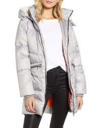 Kendall & Kylie Faux Hooded Puffer Jacket