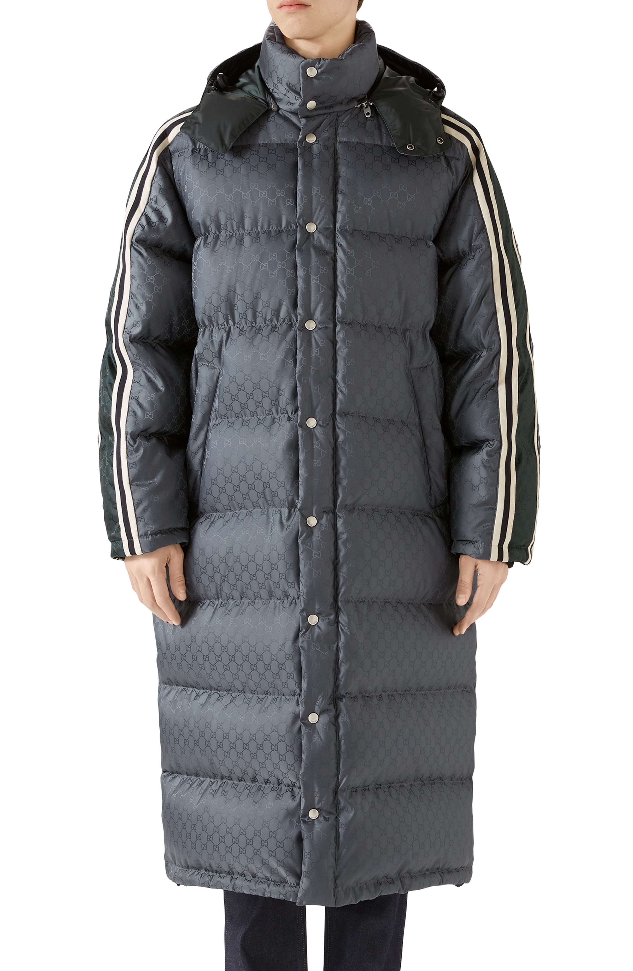 shorthand Bother fan Gucci Gg Jacquard Quilted Down Nylon Coat, $3,600 | Nordstrom | Lookastic