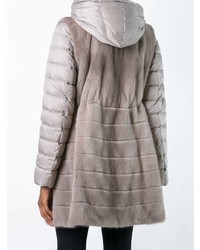 Liska Mink Fur Hooded Puffer Coat