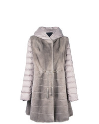 Liska Mink Fur Hooded Puffer Coat
