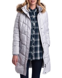 Barbour Sternway Quilted Hooded Parka With Faux