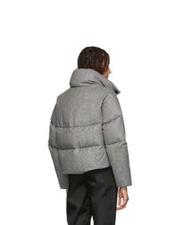Moncler Black And White Houndstooth Down Cer Jacket