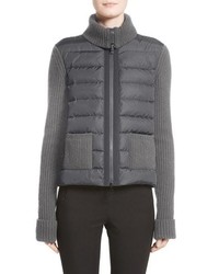 Moncler Ciclista Quilted Down Front Sweater Jacket