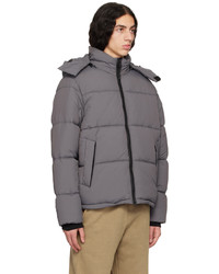 The Very Warm Gray Hooded Puffer Jacket