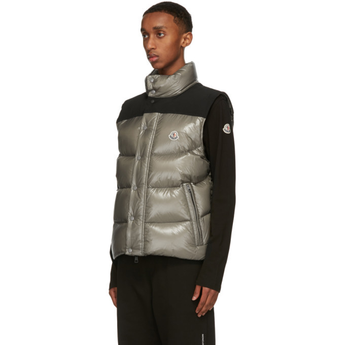Moncler Green Down Leschaux Jacket, $1,485 | SSENSE | Lookastic