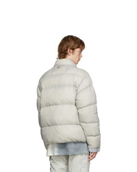 C2h4 Grey Down Loom Puffer Jacket