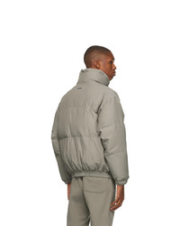 Essentials Khaki Nylon Puffer Jacket