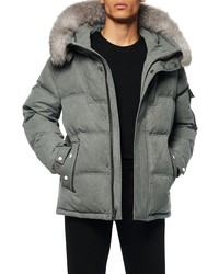 Andrew Marc Koriabo Down Jacket With Removable Genuine Fox