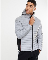 Nicce London Nicce Puffer Jacket In Reflective With Hood