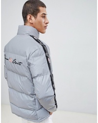 Penn Sport Puffer Jacket In Reflective With Logo