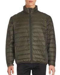 Saks Fifth Avenue Packable Filled Stand Collar Puffer Jacket
