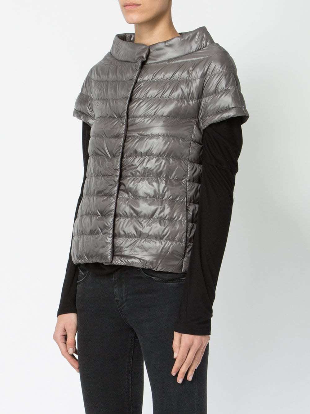 Herno short-sleeve puffer jacket - Grey