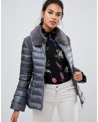 Grey Puffer Jackets by Ted Baker 