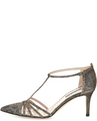 Sarah Jessica Parker Sjp By Carrie Shimmery T Strap 70mm Pump