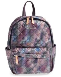 Grey Quilted Backpack