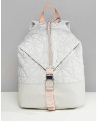 Fiorelli Sport Quilted Zip Detail Backpack In Gray